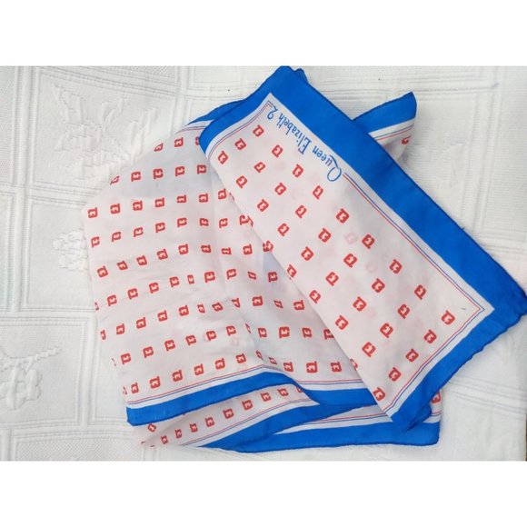 Vintage Queen Elizabeth 2 Cruise Ship Scarf 11" by 53" READ Description - Picture 3 of 11